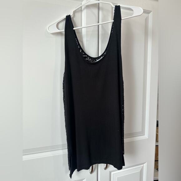 Lola and Sophie Size Small Swim Coverup, Embroidered, Sheer Front, Solid Back - Picture 4 of 8